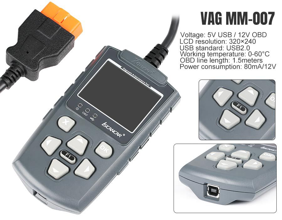 Xhorse Iscancar VAG-MM007 Diagnostique et entretien aussi