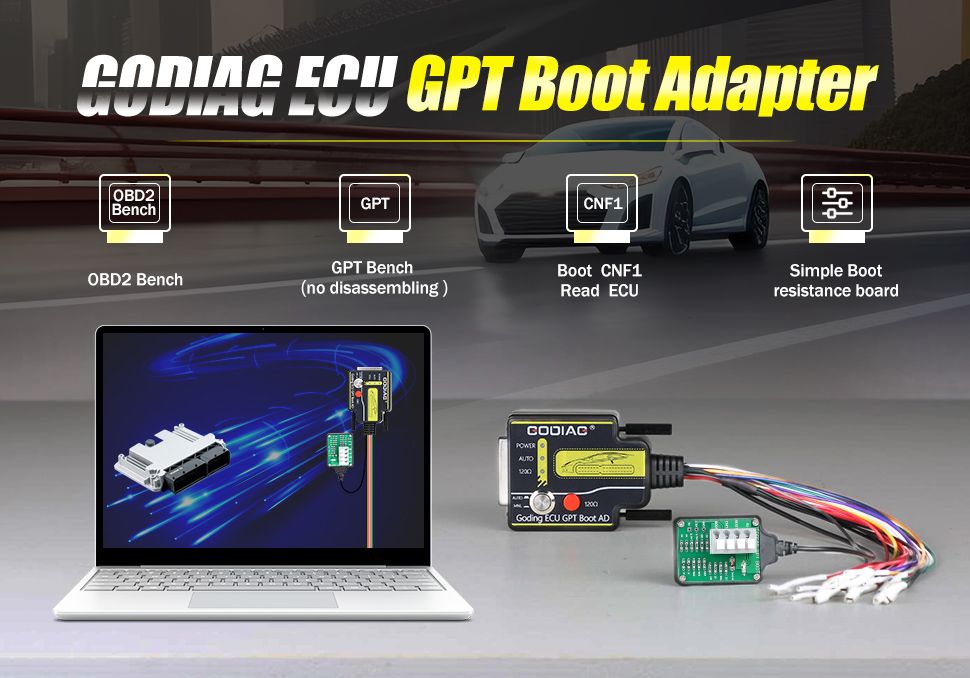 GODIAG ECU GPT Boot AD Connecteur ECU