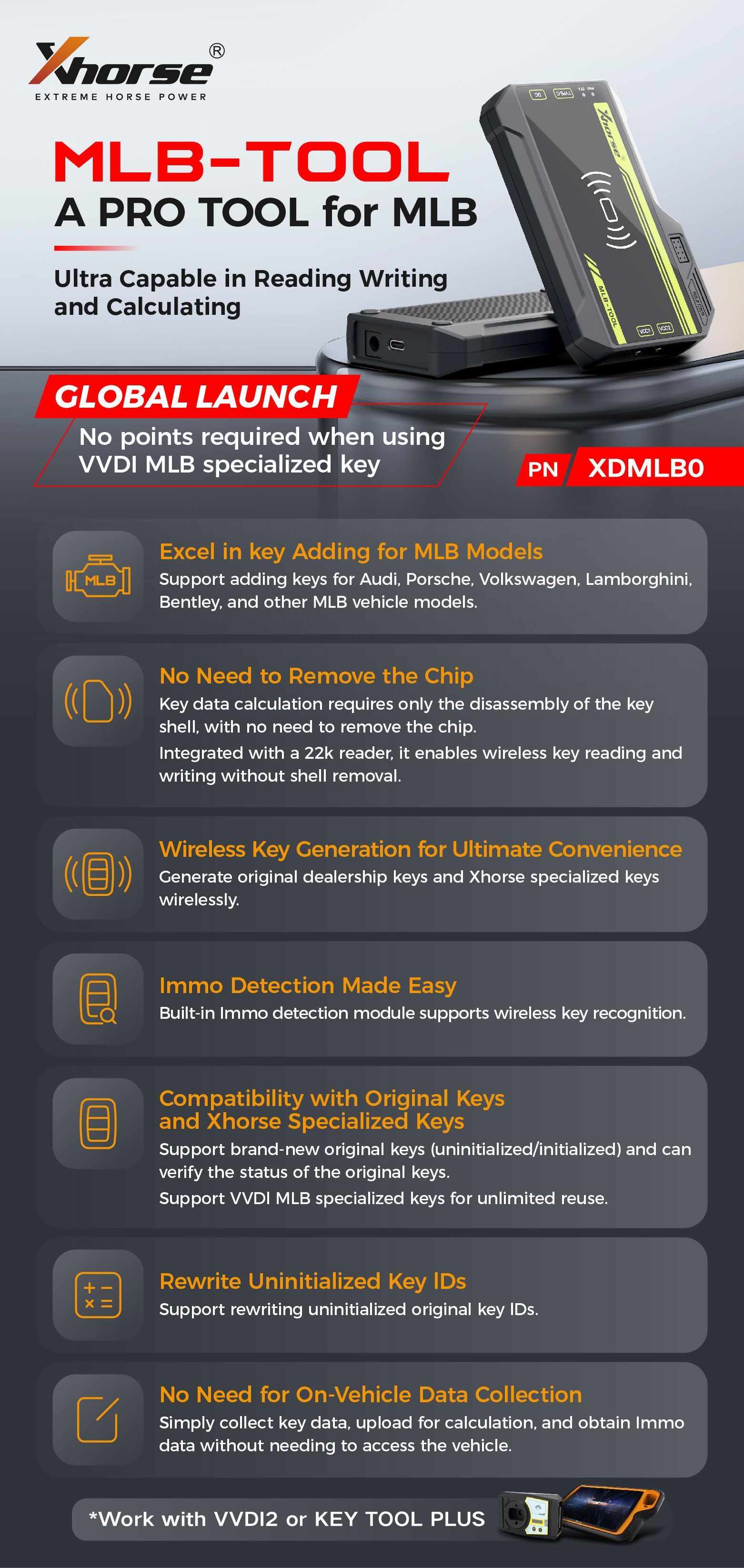 Xhorse VVDI MLB TOOL XDMLB0 Programmateur clé