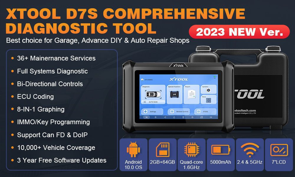 Outil de diagnostic xtool d7s