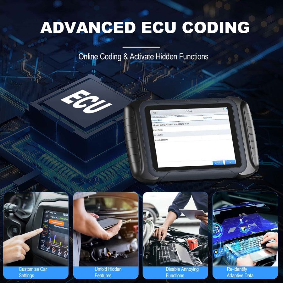 Outil de diagnostic complet du syst&egrave;me XTOOL D8BT