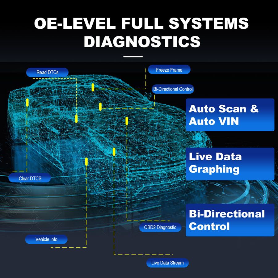 Outil de diagnostic complet du syst&egrave;me XTOOL D8BT