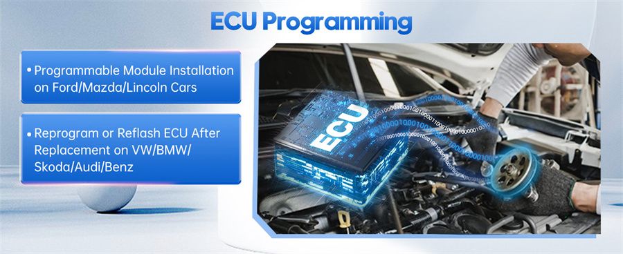 XTOOL D9S Pro Auto Diagnostic Scanner Support ECU Coding Key Programmation