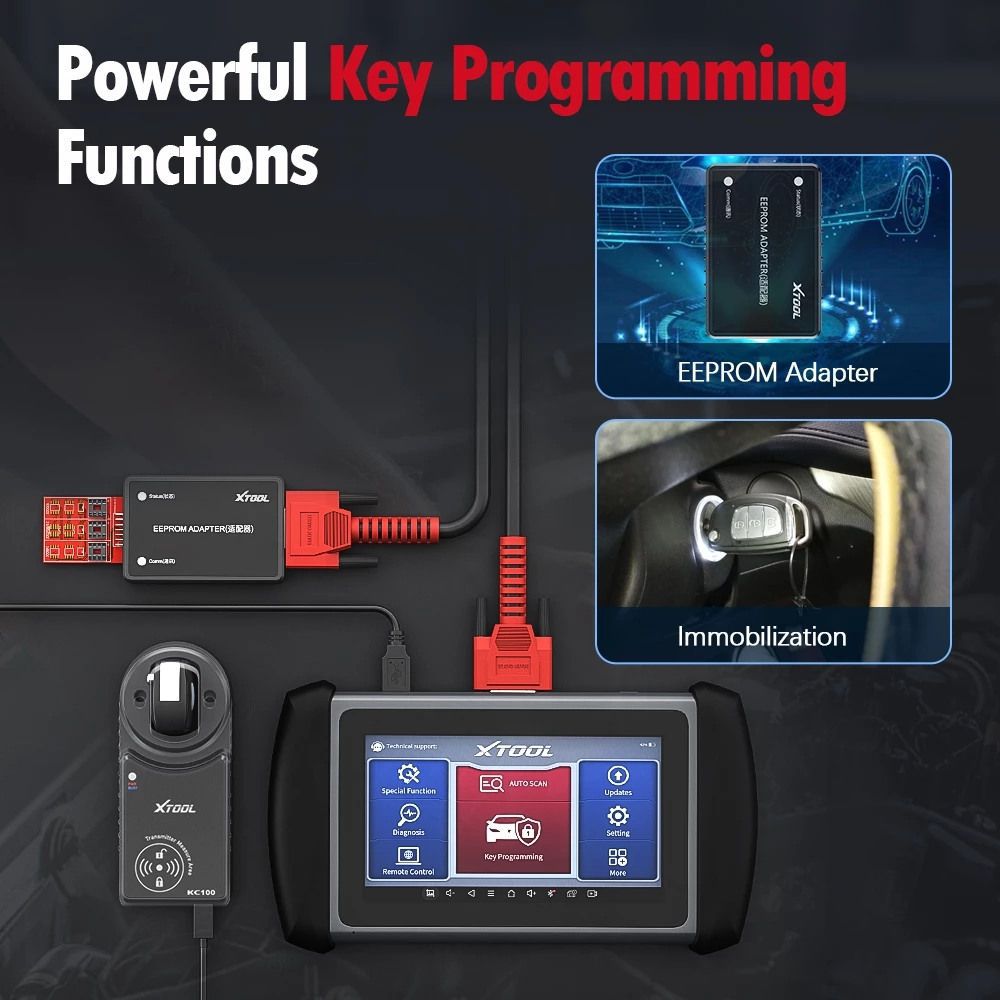 Xtool inplus ip616 OBD2 diagnostic de voiture et outil de programmation clé 