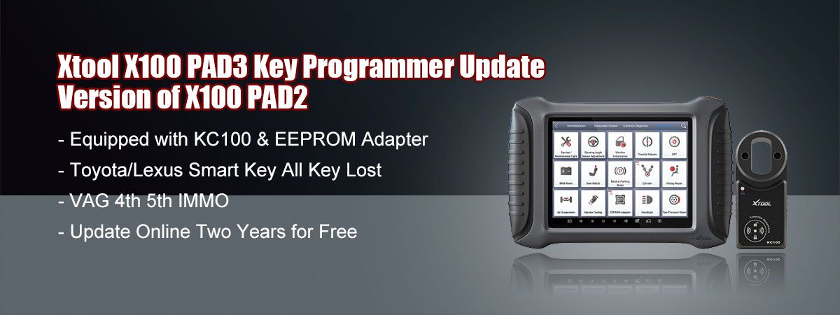 Xtool X100 pad 3 key program