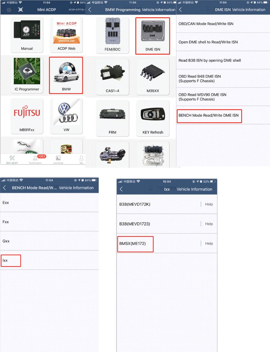 Adaptateur Yanhua BMW DME ACDP-2 