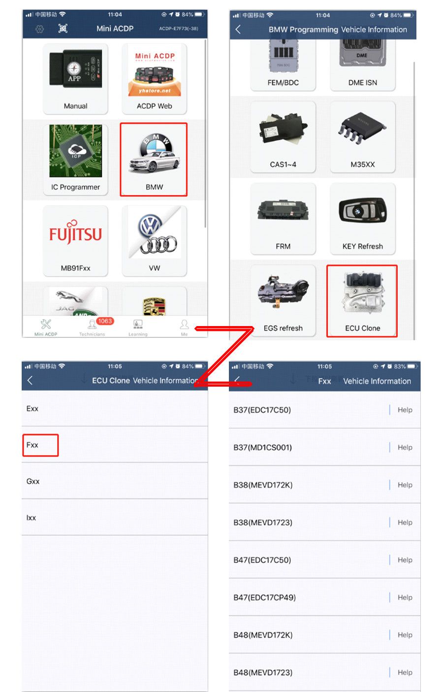 Adaptateur Yanhua BMW DME ACDP-2 