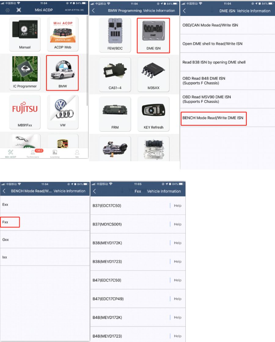 Adaptateur Yanhua BMW DME ACDP-2 