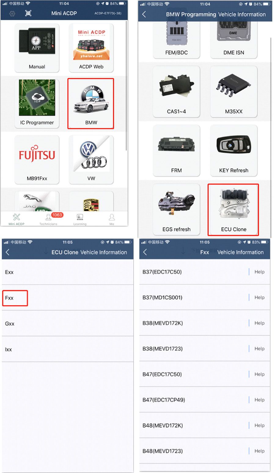 Adaptateur Yanhua BMW DME ACDP-2 