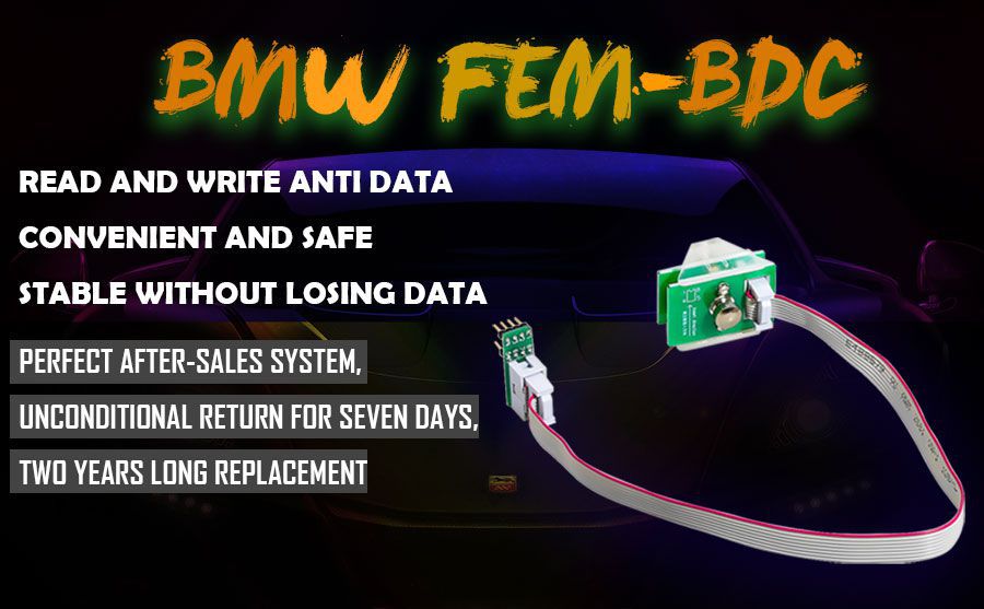 Yanhua BMW FEM / BDC 95128 / 95256 adaptateur de lecture de données antivol à puce 8 broches
